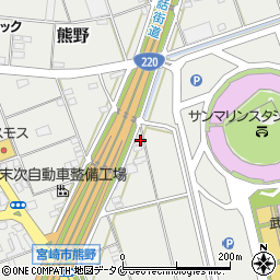 宮崎県宮崎市熊野1730周辺の地図