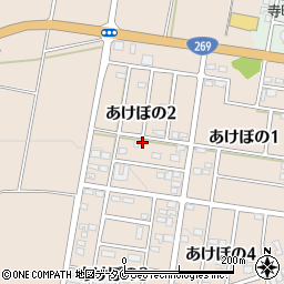 宮崎県宮崎市田野町あけぼの２丁目周辺の地図
