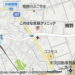 宮崎県宮崎市熊野1606-2周辺の地図