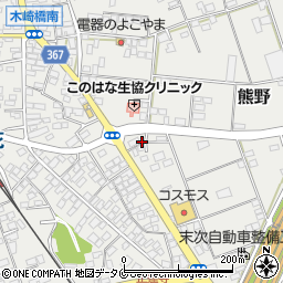 宮崎県宮崎市熊野1605周辺の地図