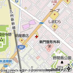 南九州スバル川内店周辺の地図