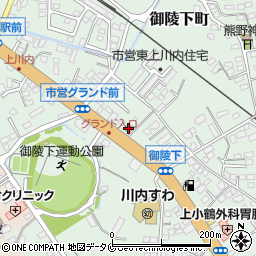 上川内郵便局周辺の地図
