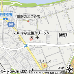 宮崎県宮崎市熊野1669周辺の地図