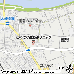 宮崎県宮崎市熊野1616-2周辺の地図