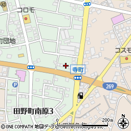 ファミリーマート田野寺町店周辺の地図
