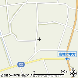 宮崎県都城市高城町石山1023-4周辺の地図