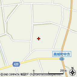 宮崎県都城市高城町石山1023-2周辺の地図