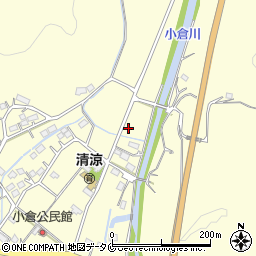 鹿児島県薩摩川内市小倉町周辺の地図