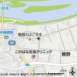 宮崎県宮崎市熊野1634-2周辺の地図