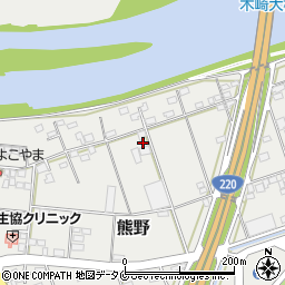 宮崎県宮崎市熊野2355-3周辺の地図