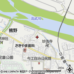 宮崎県宮崎市熊野9928-1周辺の地図