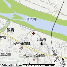 宮崎県宮崎市熊野9928-2周辺の地図
