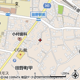 宮崎県宮崎市田野町（甲）周辺の地図