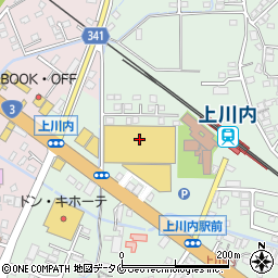 スーパーセンターニシムタ上川内店周辺の地図