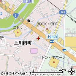 ホンダカーズさつま　上川内店周辺の地図