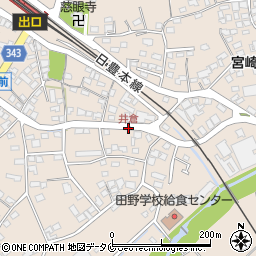 井倉周辺の地図