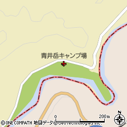 青井岳キャンプ場周辺の地図