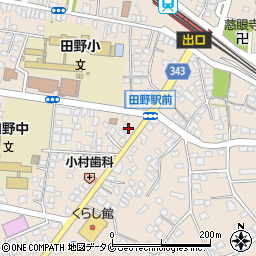 宮崎第一信用金庫田野支店周辺の地図