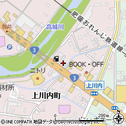 ａｕショップ　上川内周辺の地図