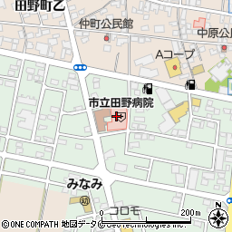 宮崎市立田野病院周辺の地図