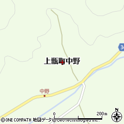 鹿児島県薩摩川内市上甑町中野周辺の地図