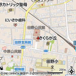 宮崎市田野総合支所周辺の地図