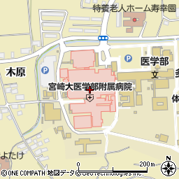 ローソン宮崎大学病院店周辺の地図