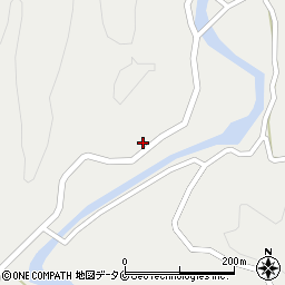 鹿児島県霧島市牧園町上中津川1186周辺の地図