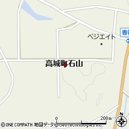 宮崎県都城市高城町石山周辺の地図