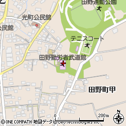 宮崎市田野運動公園武道館周辺の地図