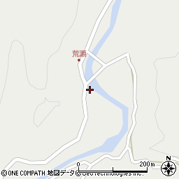 鹿児島県霧島市牧園町上中津川1180周辺の地図