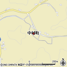 鹿児島県薩摩川内市中村町周辺の地図