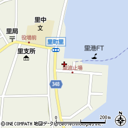上甑島　里港周辺の地図