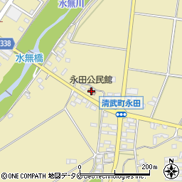 永田公民館周辺の地図
