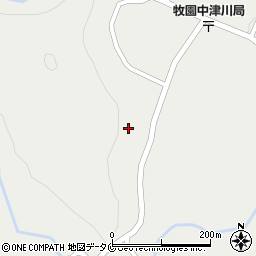 鹿児島県霧島市牧園町上中津川1055周辺の地図