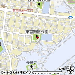 東宮街区公園周辺の地図