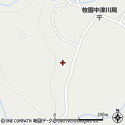 鹿児島県霧島市牧園町上中津川1054周辺の地図