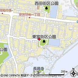 東宮街区公園トイレ周辺の地図