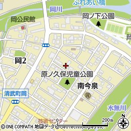 宮崎県宮崎市清武町（岡１丁目）周辺の地図