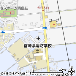 日産部品九州販売宮崎店周辺の地図
