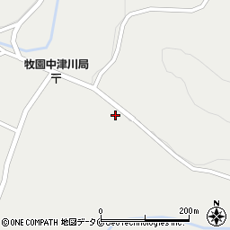 鹿児島県霧島市牧園町上中津川191周辺の地図