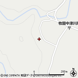 鹿児島県霧島市牧園町上中津川1045周辺の地図