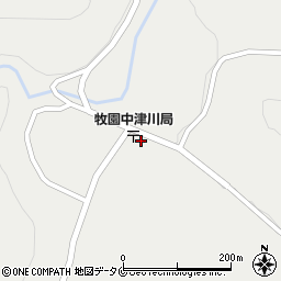 鹿児島県霧島市牧園町上中津川171-2周辺の地図