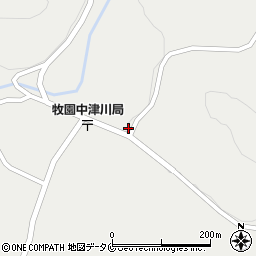 鹿児島県霧島市牧園町上中津川167周辺の地図