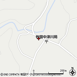 鹿児島県霧島市牧園町上中津川143周辺の地図