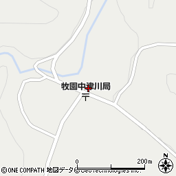 鹿児島県霧島市牧園町上中津川170周辺の地図