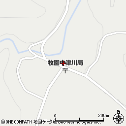 鹿児島県霧島市牧園町上中津川144周辺の地図