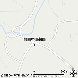 鹿児島県霧島市牧園町上中津川169周辺の地図