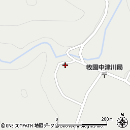 鹿児島県霧島市牧園町上中津川136周辺の地図