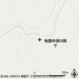 鹿児島県霧島市牧園町上中津川135周辺の地図